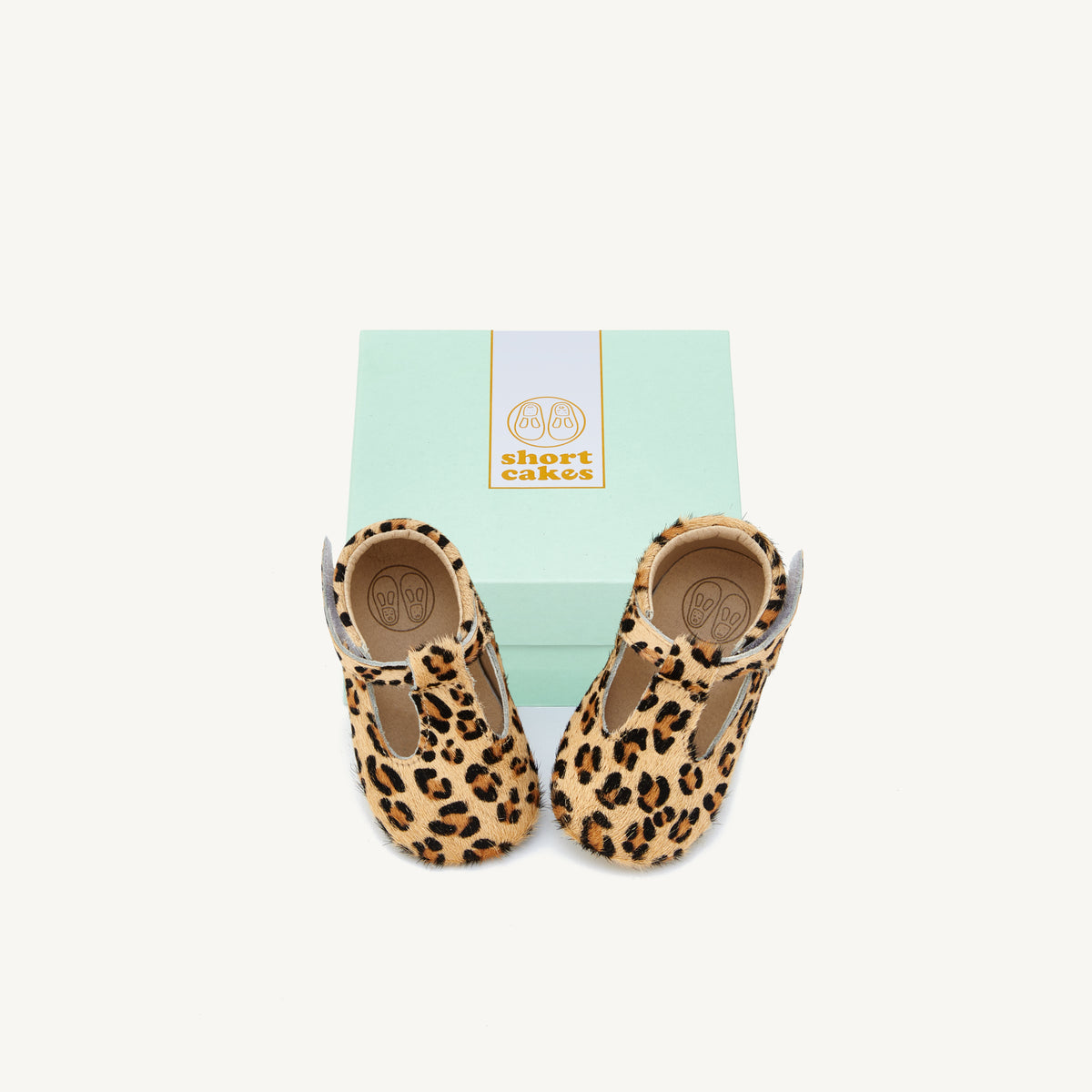 Animal print top baby shoes