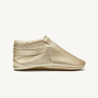 Load image into Gallery viewer, sunny gold baby moccasins

