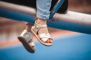 poppy gold leather toddler sandals