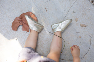 sunny gold baby moccasins