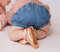 Load image into Gallery viewer, luisa rose gold leather baby mary janes
