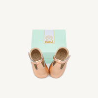 Load image into Gallery viewer, luisa rose gold leather baby mary janes
