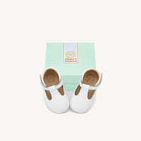 Load image into Gallery viewer, luisa white leather baby mary janes
