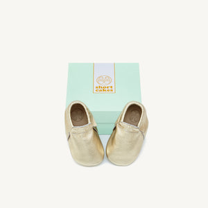 sunny gold baby moccasins