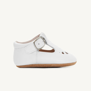 frankie white leather baby mary jane