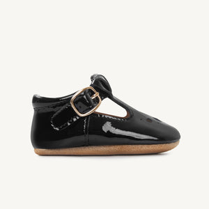 frankie black patent mary janes